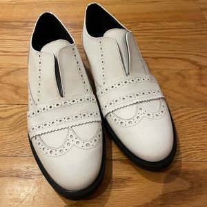 Girotti Oxfords in White Leather